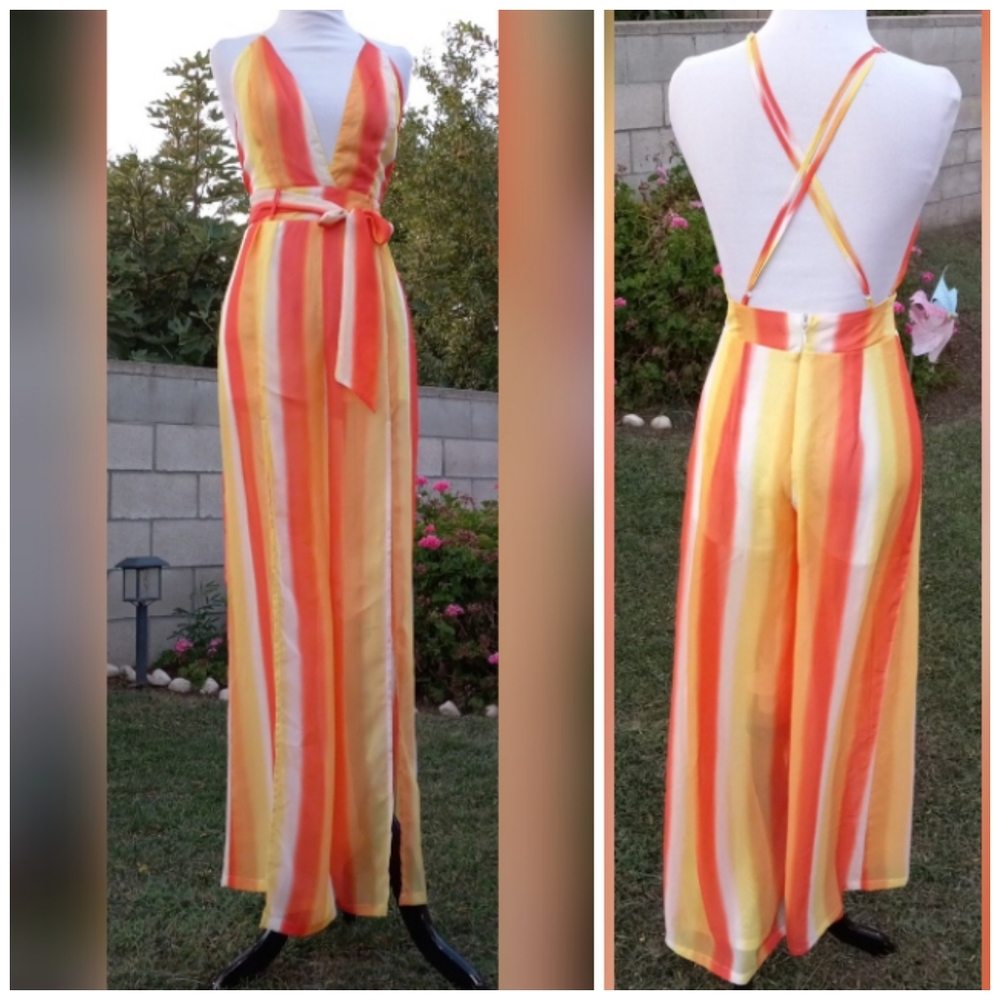 Papaya Maxi Multicolor Jumpsuit